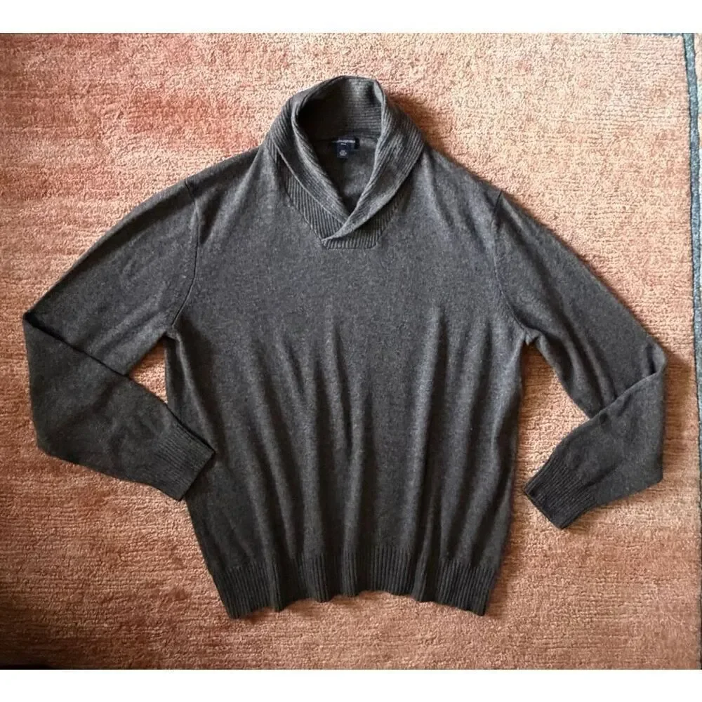 Banana Republic 100% Lambswool Shawl Collar Sweater XXL